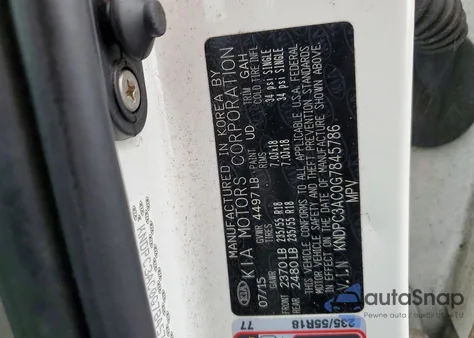 2016 Kia Sportage Ex z USA, uszkodzony, nr VIN KNDPC3AC0G7845786